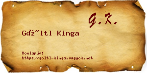 Göltl Kinga névjegykártya